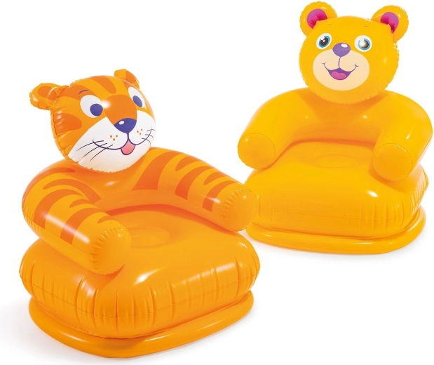 Sillón infantil hinchable Animalitos alegres 65 × 64 cm INtex