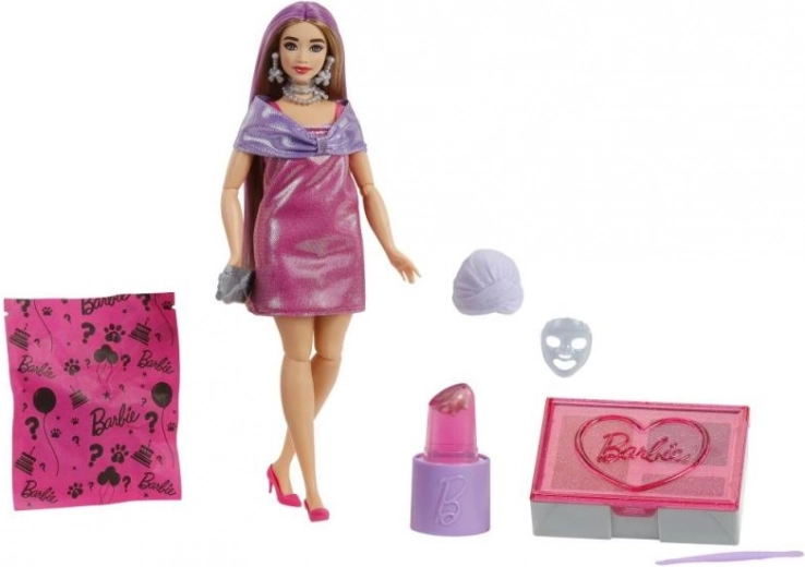 Barbie Party Glam rosa – sorpresa de cumpleaños con 10 accesorios