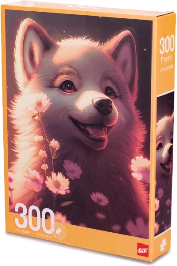 Puzle Cachorro de zorro de 300 piezas (38 × 25 cm)