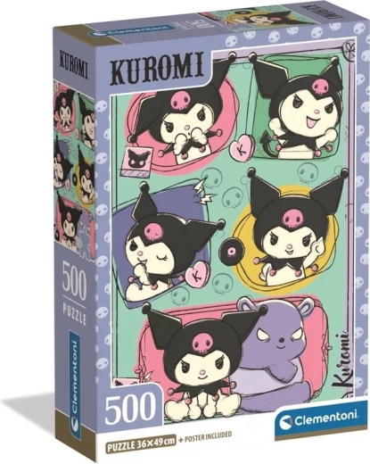 Puzzle de Kuromi en una caja compacta, 500 piezas