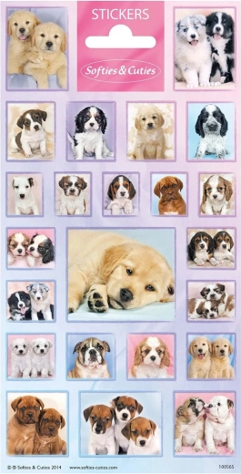 Adorables pegatinas de cachorritos – set de 23 piezas