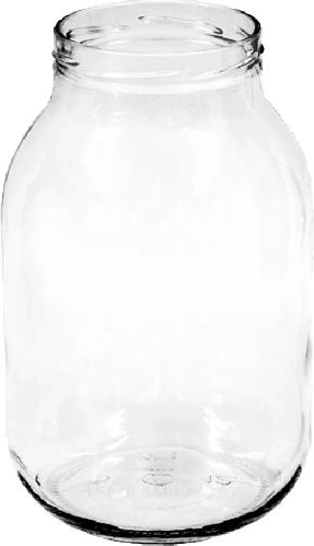 Tarro de conservas de vidrio 3000 ml con boca ancha de 100 mm