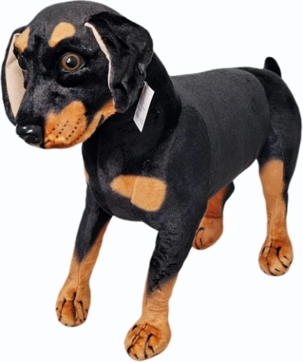 Perro de peluche negro-marrón - 1 pieza
