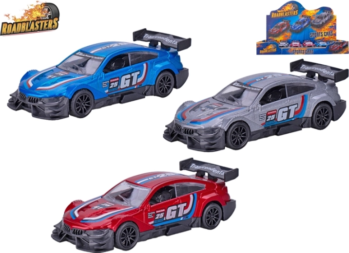 Modelo deportivo metálico de coche Roadblasters con retroceso 11,5 cm