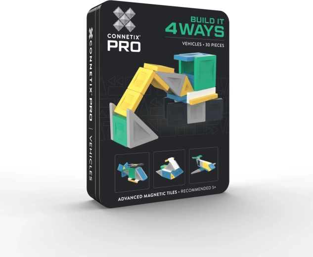 CONNETIX PRO kit de construcción de vehículos de 4 formas, 30 piezas