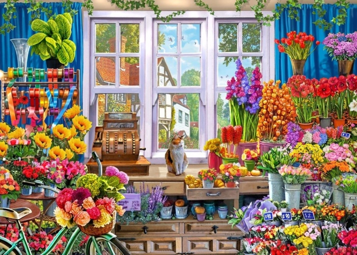 Puzzle Floristería 500 piezas BLUEBIRD