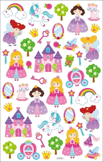 Pegatinas de princesas 35 uds