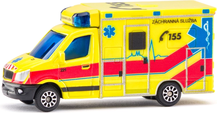 Ambulancia de rescate Maisto República Checa con luces y sonidos