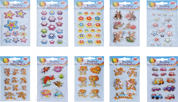Pegatinas Puffy 3D Mix