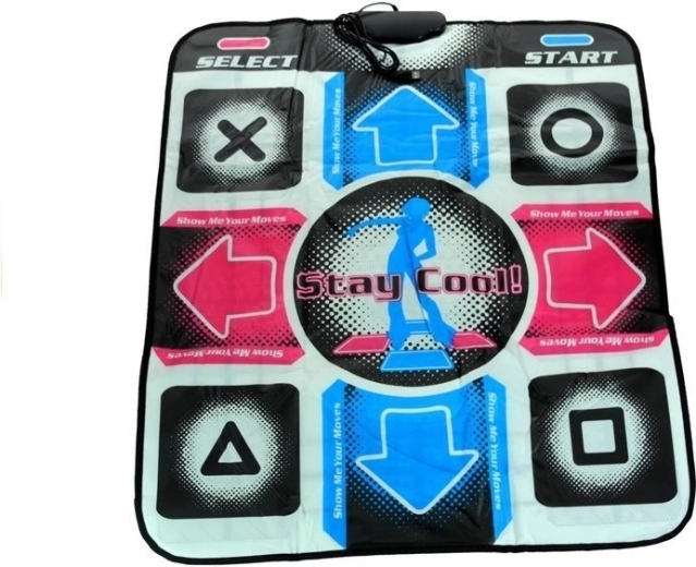 Alfombrilla de baile USB con CD, 80 × 90 cm