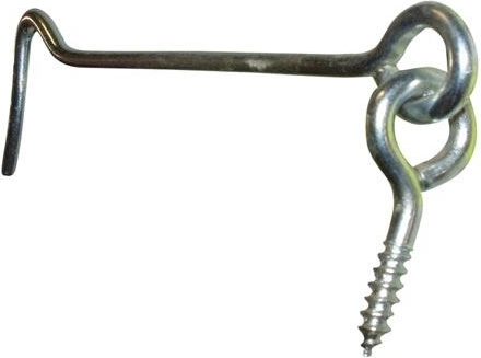 Gancho para puerta galvanizado 50 mm (10 uds.)