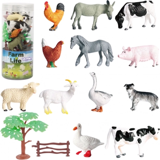 Woopie set de figuras de granja para niños, 17 piezas