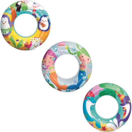 Aros infantiles hinchables de natación Bestway aventura marina 51 cm