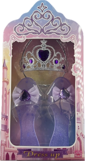 Set de princesa con zapatos de tacón morado