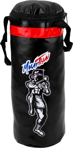 Saco de boxeo con asa práctica para colgar