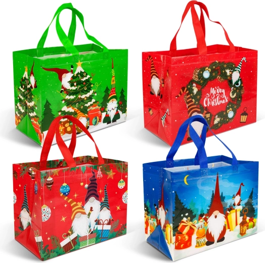 Bolsa de regalo navideña 31 × 25 × 17 cm - 1 unidad