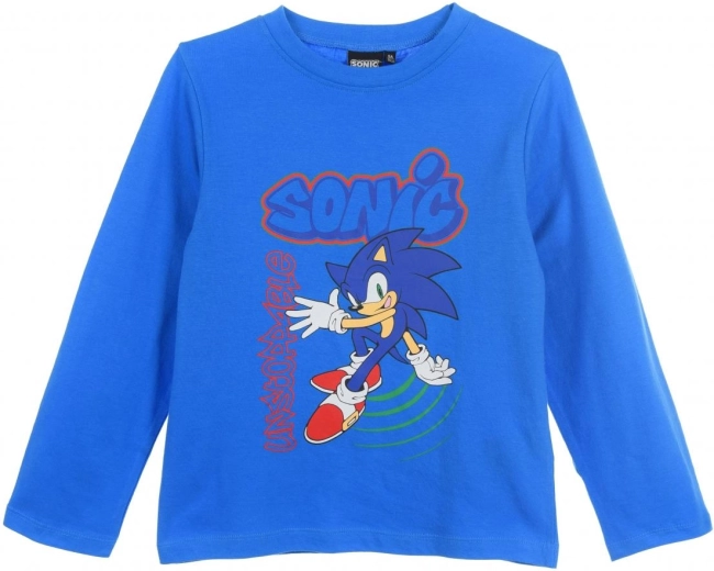 Camiseta azul de algodón de Sonic