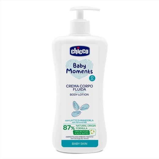 Leche corporal de almendras CHICCO Baby Moments 500 ml