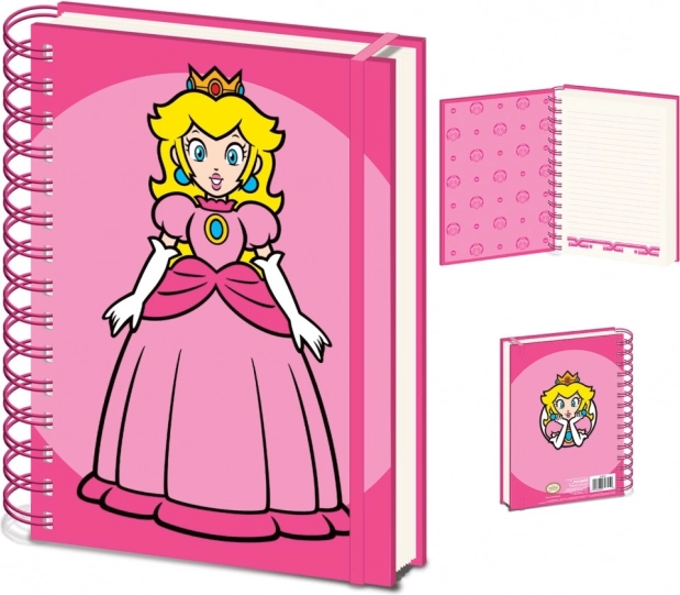 Bloc de anillas A5 con motivo de PRINCESS PEACH – SUPER MARIO