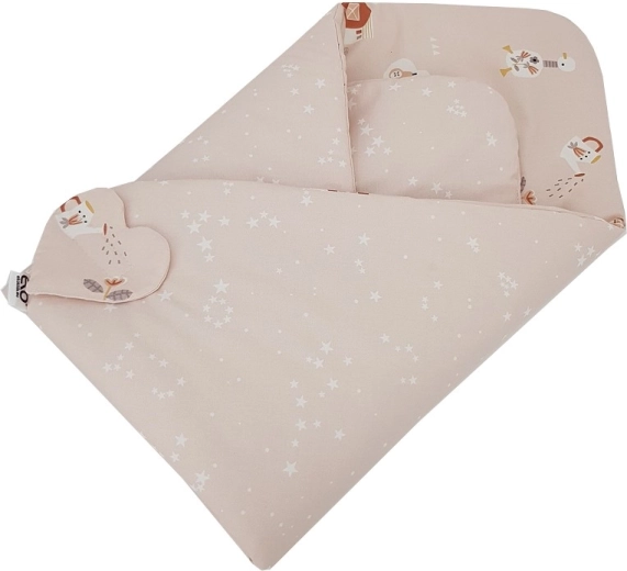 Diseño reversible en un suave beige
