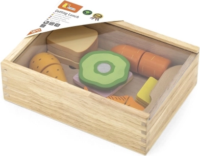 Set de alimentos de madera para niños