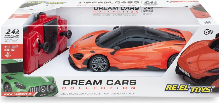 Coche deportivo teledirigido McLaren 765LT RC 1:24 naranja 17 cm - 1 pieza