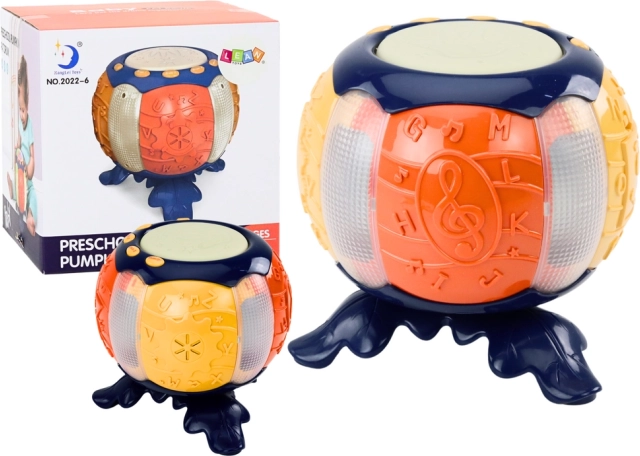 Calabaza educativa interactiva con música y luces