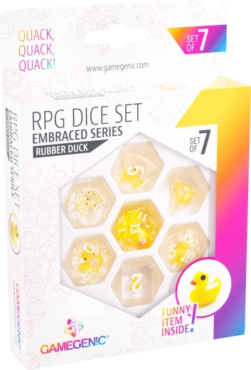Gamegenic RPG set de dados Embraced series Rubber duck