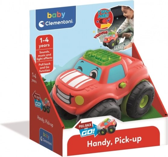 Pick-up interactivo BABY CLEMENTONI para los más pequeños con mecanismo de arrastre (pull-back)
