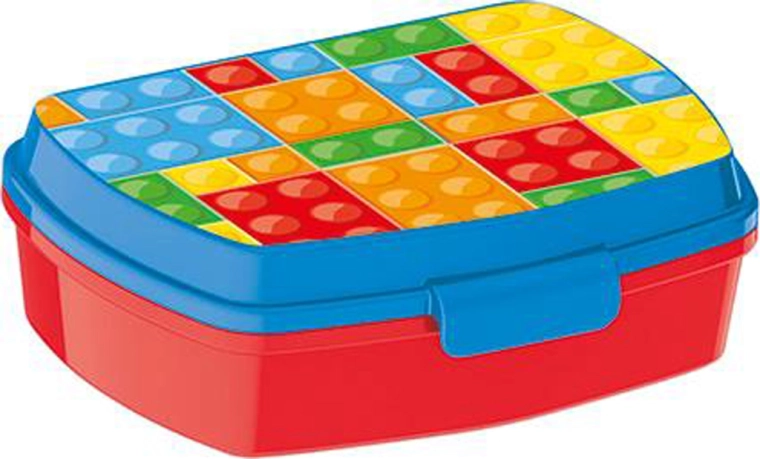 Caja de almuerzo de plástico Cubos 17,5 × 14,5 × 6,5 cm