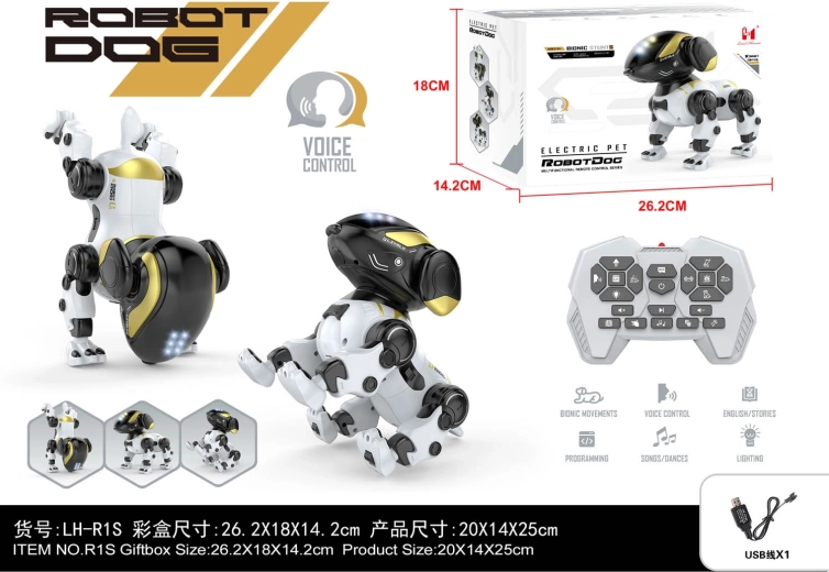 Perrito robot BUNNY blanco con control remoto
