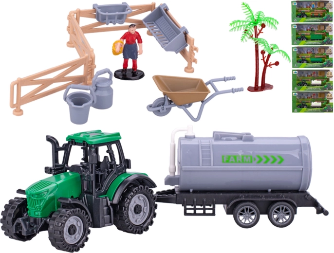 Tractor con remolque de 19 cm para niños