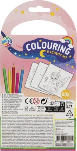Todo en uno: cuaderno para colorear y lápices de colores