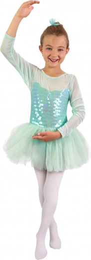 Disfraz infantil de ballet con falda de tul, talla S