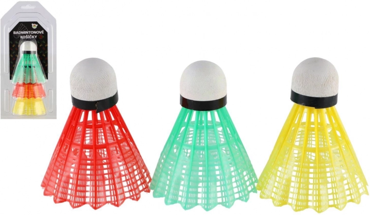 Volantes de bádminton de colores 3 uds