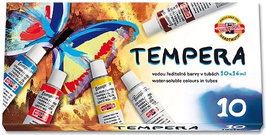 Pinturas témpera KOH-I-NOOR 10x16 ml Mariposa