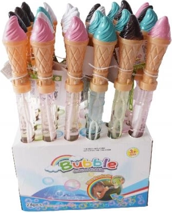 Pompero de burbujas helado con mango en forma de cono