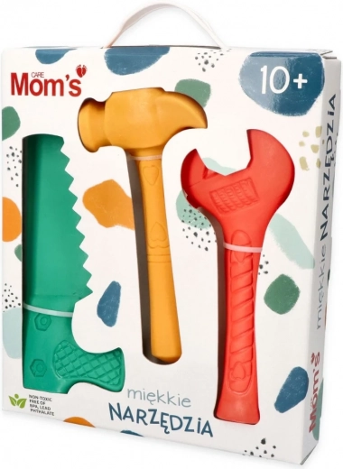 Herramientas suaves en tonos pastel – set sensorial para pequeños manitas