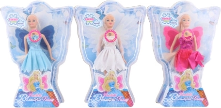 Muñeca hada con alas luminosas