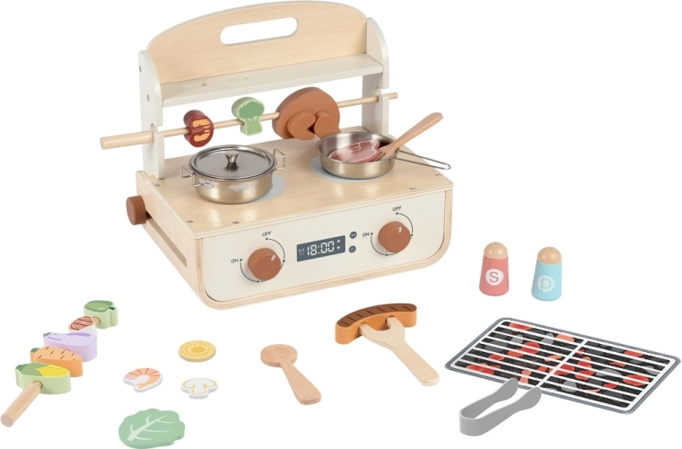 Barbacoa de madera 2Kids Toys con accesorios