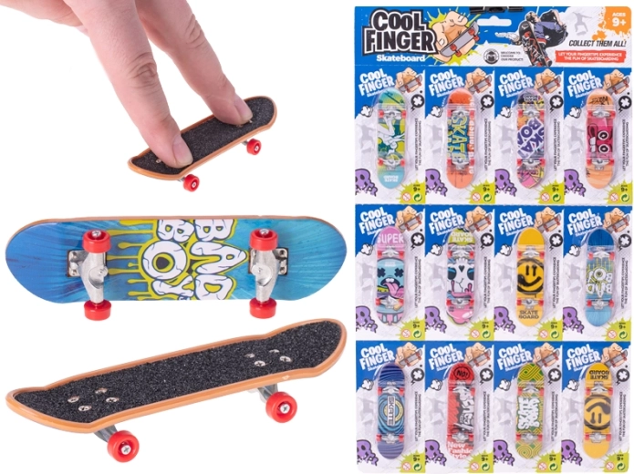 Skateboard de dedos metálico 9,5 cm
