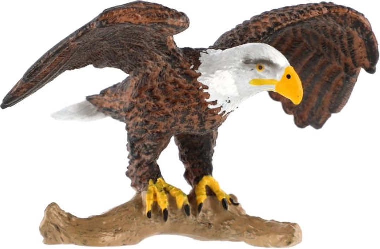 Pose dinámica con las alas extendidas