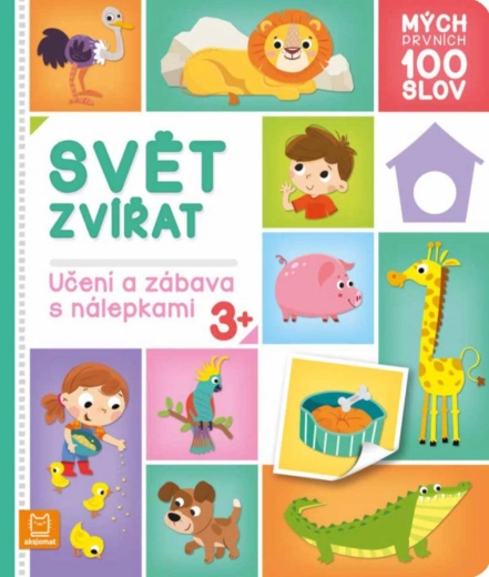 Mis primeras 100 palabras: el mundo de los animales – diccionario ilustrado con pegatinas