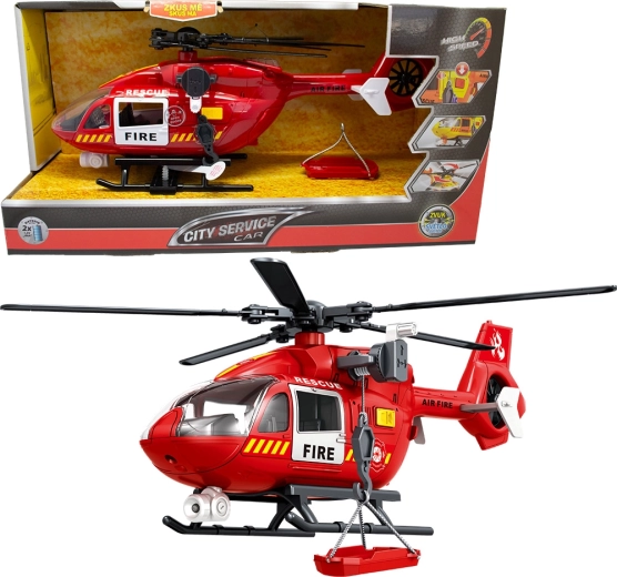 Helicóptero de bomberos 1:12 City Service
