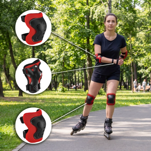 Sujeción estable gracias al velcro y a las correas elásticas