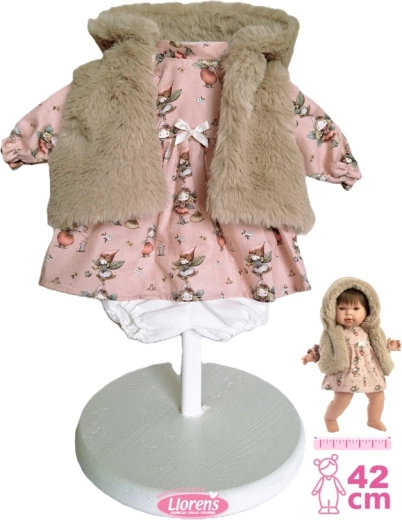 Conjunto de ropa Llorens de 3 piezas para muñeca de 42 cm