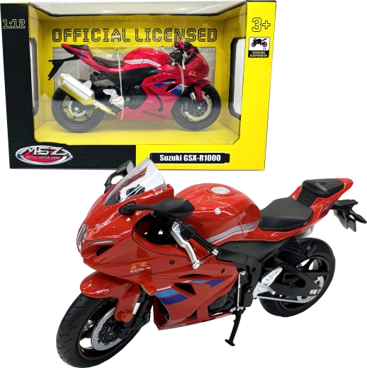Modelo metálico de motocicleta Maisto Suzuki GSX-R1000 2006 a escala 1:12