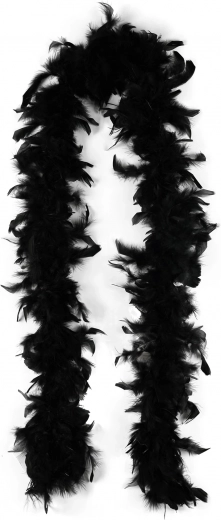 Boa negra de plumas 2 metros