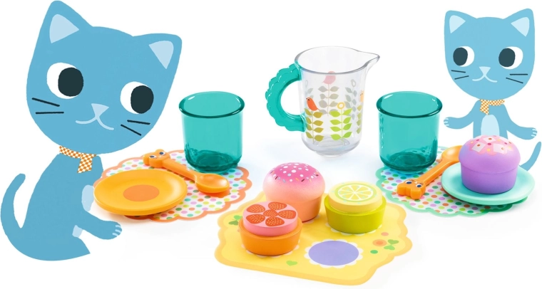 Colorida merienda de té para los más pequeños