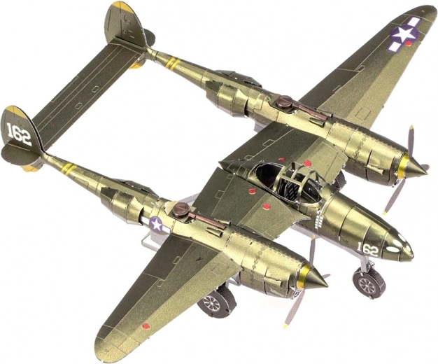 Modelo metálico 3D METAL EARTH ICONX Lockheed Martin P-38 Lightning